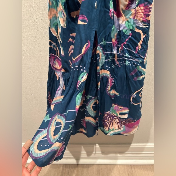 BANJANAN Skylar Ruched Dress / Size Small / - Picture 6 of 11